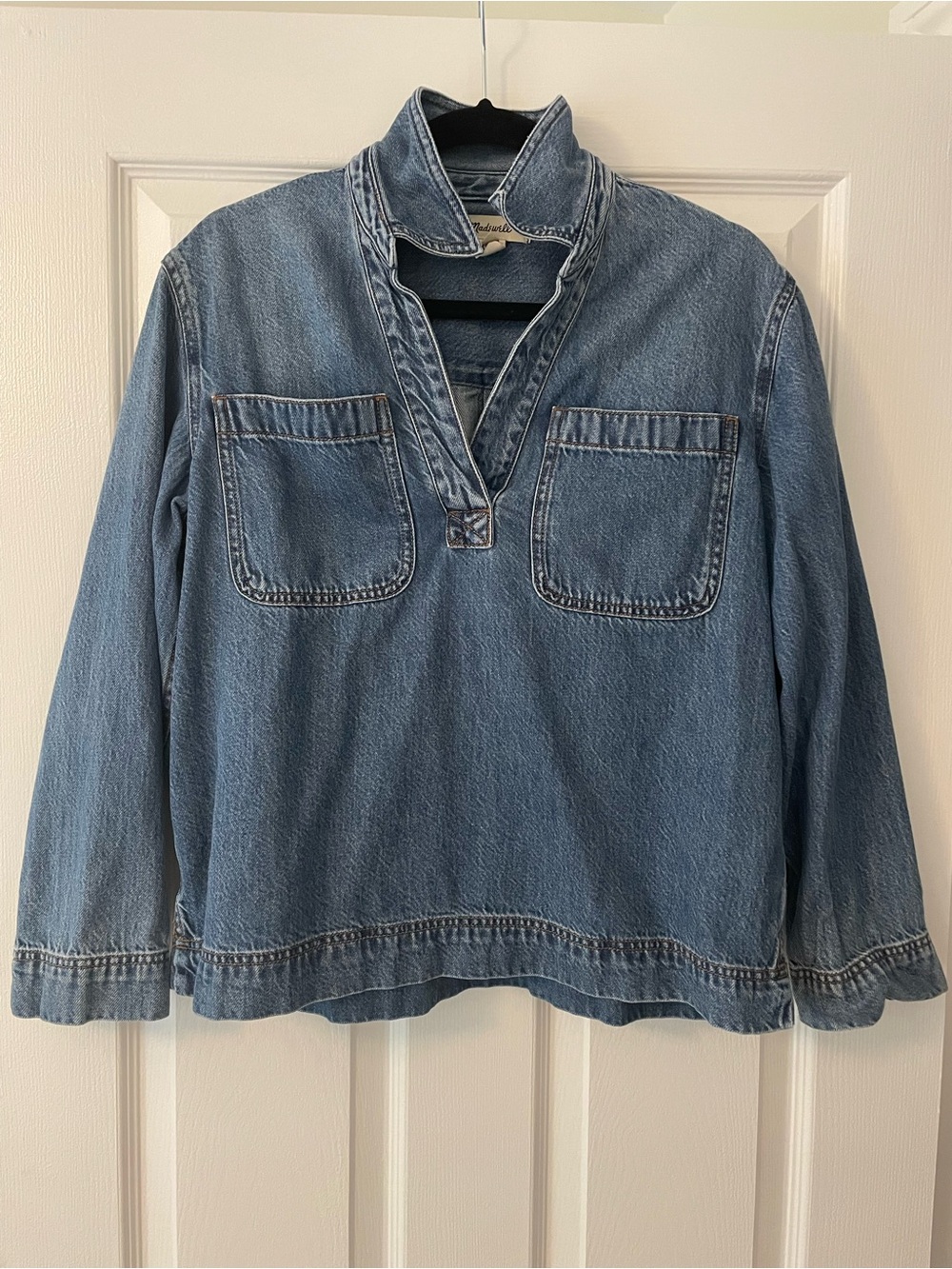 Madewell Women’s Denim Popover - Blue